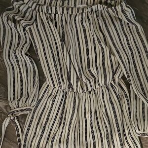 Maurices Black and White Patterned Top